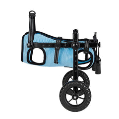 Dog Wheelchair for Back Legs, Adjustable 2 Wheels Pet Wheelchair, Lightweight Dog Cart with Shock-Absorbing Wheels, Mobility Support Wheel Chair for Disabled Injured Dogs up to 10kg, Small
