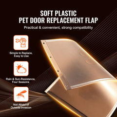 Pet Door Replacement Flap 20.96 x 31.12 cm Compatible with Pet Door