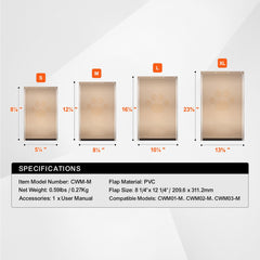 Pet Door Replacement Flap 20.96 x 31.12 cm Compatible with Pet Door