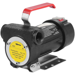 Fuel Transfer Pump, 12V DC 10 GPM 1/4 HP, Portable Electric Diesel Transfer Pump with Automatic Shut-Off Fuel Nozzle, High Flow, Long Inlet & Outlet Hose for Diesel, Kerosene, Transformer Fuel