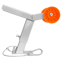 Boat Trailer Winch Stand with Roller, Adjustable Height 365-548 mm, Boat Winch Mount with U-Bolts for 50.8-76.2 mm W x 76.2-101.6 mm H Trailer Tongue, Fit for Jet Ski, Sailboat, Speedboat