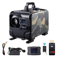 8KW Diesel Heater, 12V/24V All in One Diesel Air Heater, Bluetooth APP Control, Remote Control and Display Screen, CO Alarm, Fast Heating Horizontal Portable Diesel Heater for Vehicles, Garage
