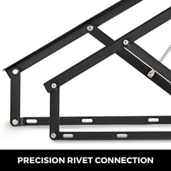 Pair of 5FT Pneumatic Mechanism Heavy Duty Gas Spring Kit for Box Bed Sofa Storage Space Saving DIY Project Lifter Lift Up Hardware Black