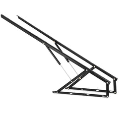 Pair of 5FT Pneumatic Mechanism Heavy Duty Gas Spring Kit for Box Bed Sofa Storage Space Saving DIY Project Lifter Lift Up Hardware Black