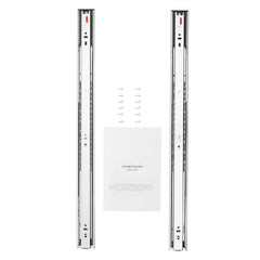 10 Pairs of 609.6mm Drawer Slides Side Mount Rails, Heavy Duty Full Extension Steel Track, Soft-Close Noiseless Guide Glides Cabinet Kitchen Runners with Ball Bearing, 100 Lbs Load Capacity