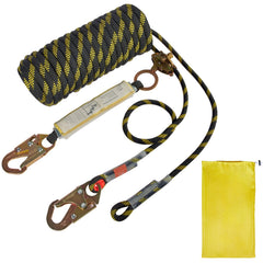Vertical Lifeline Assembly 0.55'' x 100' Fall Protection Rope 30 KN ANSI