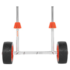 Kayak Cart, 113.4 kg Load Capacity, Canoe Cart Dolly with 19.1 cm Solid Rubber Tires & Kickstand, Assembles & Disassembles Within Seconds, Paddle Board Trolley for Kayaks, Canoes, Paddleboards