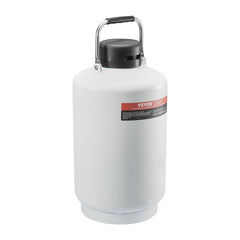 Liquid Nitrogen Tank, 10 L Aluminum Alloy Liquid Nitrogen Container, LN2 Tank Dewar with 6 Canisters and Carry Bag with Straps, Cryogenic Tank for Beauty Industry, Semen Preservation, Scientific