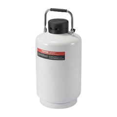 Liquid Nitrogen Tank, 10 L Aluminum Alloy Liquid Nitrogen Container, LN2 Tank Dewar with 6 Canisters and Carry Bag with Straps, Cryogenic Tank for Beauty Industry, Semen Preservation, Scientific