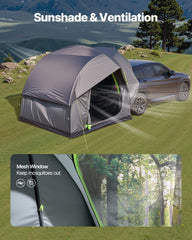 SUV Tent for Camping, 8FT L x 8FT W, Waterproof PU2000mm Spacious Double Layer Design for 5-8 Person, SUV Camping Tent with Mesh Windows, Includes Rainfly & Storage Bag, for Outdoor Activities