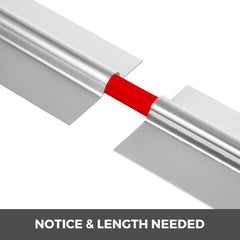 PEX Heat Transfer Plates, 200 pcs Box Radiant Heat Transfer Plates, 2ft Aluminum PEX Heat Transfer Plates, 1.27 cm Heat Transfer Plates Designed for PEX Tubing