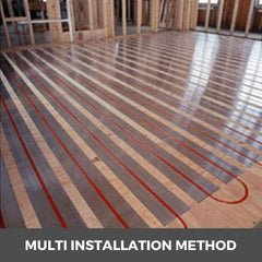 Radiant Floor Heat Transfer Plates 4' 50 pcs Omega Aluminum for 1/2" PEX