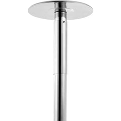 Professional Dancing Pole, Spinning Static Dancing Pole Kit, Portable Removable Pole, 45mm Heavy-Duty Stainless Steel Pole, Height Adjustable Fitness Pole, for Exercise Home Club Gym, Silver