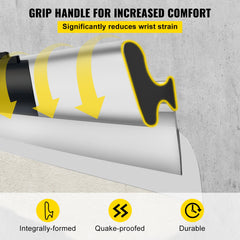 Skimming Blade Set,10"+16"+24" Blades + 35"-78" Extension Handle,European Stainless Steel Construction Knife, Aluminum Blade Profile Smoothing Knockdown Spatula for Gyprock/Drywall/Wall-Boa