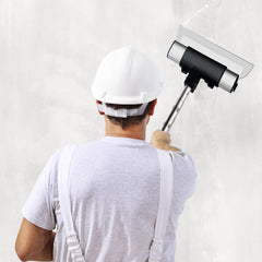 Skimming Blade Set,10"+16"+24" Blades + 35"-78" Extension Handle,European Stainless Steel Construction Knife, Aluminum Blade Profile Smoothing Knockdown Spatula for Gyprock/Drywall/Wall-Boa