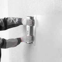 Drywall Skimming Blade Set, 7/10/14/16/24 in Skimming Blades + 34 - 81.6 in Extension Handle Pole, Stainless Steel Knife Professional Skim Coat Tools, for Gyprock/WallBoard/Plasterboard