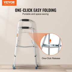 Folding Hemi Walker One Arm Mobility Walker for Senior & Adjustable Height