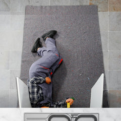 Moving Blankets, 1829 x 1372 mm, 12 kg/dz Weight, 12 Pack, Professional Recycled Cotton Packing Blanket, Large Heavy Duty Shipping Mover Pads Perfect for Protecting Furniture, Floors, Appliances