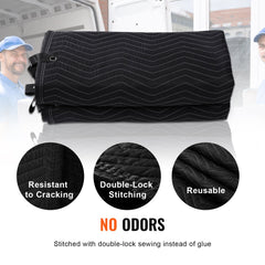 Sound Dampening Blanket, 2438 x 2032 mm Extra Large Studio Grommeted Soundproof Blanket with Grommets, Light Blocker for Door Acoustic Noise Blocking Blanket Studio Sound Absorption Sheet, Black