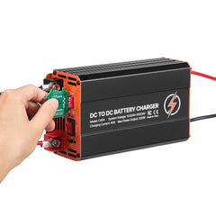 DC to DC Battery Charger, 520W, 40A Alternator Charger, Fast DC-DC Charging for Portable Power Stations, Compatible with LiFePO4 Lead-Acid AGM GEL Batteries, for RVs, Cars, Home Backup Power