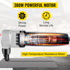 Electric Nibbler 1.8mm Heavy Duty Metal Sheet Cutter Stainless Steel 380W