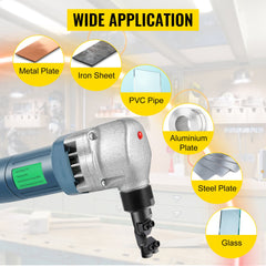 Electric Nibbler 1.8mm Heavy Duty Metal Sheet Cutter Stainless Steel 380W