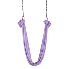 Aerial Yoga Hammock & Swing, 4 m Length, Yoga Starter Kit with 100gsm Nylon Fabric, Full Rigging Hardware and Easy Set-up Guide, Antigravity Flying for All Levels Fitness Bodybuilding, Purple