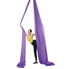 Aerial Yoga Hammock & Swing, 4 m Length, Yoga Starter Kit with 100gsm Nylon Fabric, Full Rigging Hardware and Easy Set-up Guide, Antigravity Flying for All Levels Fitness Bodybuilding, Purple