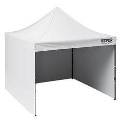 Pop Up Canopy Tent Outdoor Gazebo Tent 10x10FT with Sidewalls & Bag White