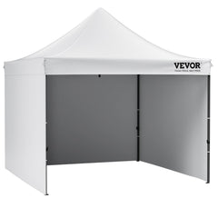 Pop Up Canopy Tent Outdoor Gazebo Tent 10x10FT with Sidewalls & Bag White