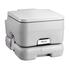 Portable Toilet for Camping with Carry Bag, RV Toilet with 3.2 Gal Waste Tank, Push-Button Pressurized Flush Commode, Leak-proof and Odourless Travel Toilet for Adults Kids Camping Car