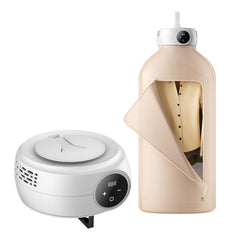 Portable Clothes Dryer, Clothes Dryer with Dryer Bag, PTC Heating & LED Display, Foldable Mini Dryer with 5-H Timer for Apartments, Dorms, RVs, or Hotels, 600W, Beige