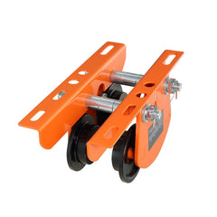 Electric Hoist Manual Trolley, 1 Ton Load Capacity for PA200 PA250 PA300 PA400 PA500, Push Beam Trolley with Dual Wheels, 68 mm-110 mm Adjustable Beam Flange Width for Straight Curved I Beam