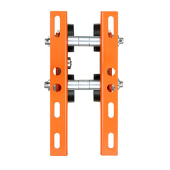 Electric Hoist Manual Trolley, 1 Ton Load Capacity for PA200 PA250 PA300 PA400 PA500, Push Beam Trolley with Dual Wheels, 68 mm-110 mm Adjustable Beam Flange Width for Straight Curved I Beam