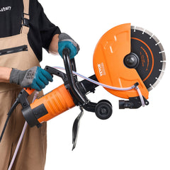 30.48cm Electric Concrete Saw Wet/Dry Saw Cutter with Water Pump and Blade