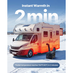 Diesel Heater, 8KW, DC 12V/24V, All in One Portable Diesel Air Heater with Bluetooth APP Control, Remote Control and LCD Screen, 7 L Fuel Tank for Trucks, Vans, RVs, Campers, and Garages