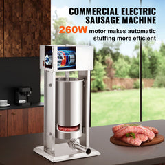 Electric Sausage Stuffer 15L Variable Speed Sausage Maker Stainless Steel