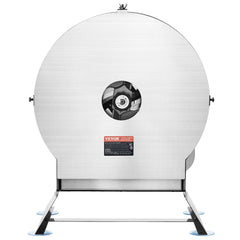 Electric Vegetable Slicer, 0-0.5"/0-12mm Thickness Adjustable Commercial Slicer Machine, Convertible to Manual, Stainless Steel Food Cutter Slicing Machine, Large Feed Port for Potato, Tomato