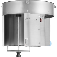 Electric Vegetable Slicer, 0-0.5"/0-12mm Thickness Adjustable Commercial Slicer Machine, Convertible to Manual, Stainless Steel Food Cutter Slicing Machine, Large Feed Port for Potato, Tomato