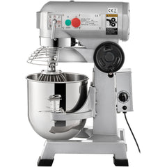 Commercial Stand Mixer, 850W Heavy Duty Electric Food Mixer, 15Qt Stainless Steel Bowl with 3 Speeds Adjustable 113/184/341 RPM, Dough Hook Whisk Beater Included, Perfect for Bakery Pizzeria