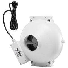 4" to 3.5" Radon Mitigation Fan System Kit Quiet 260 CFM Inline Duct Fan