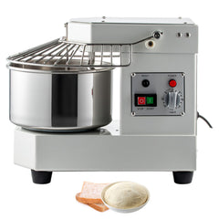 Commercial Dough Food Mixer, 8L Large Capacity Stainless Steel Mixer with Bowel, Hook, Shield, Reset Button, 450W Tilt-Head Kitchen Dough Mixers for Cake, Cream, Egg Fluid, Fillings
