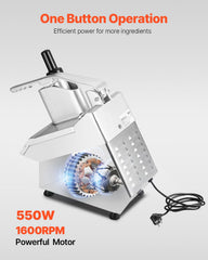 Food Processor & Vegetable Chopper w/ 6 Blades Food-Grade Stainless Steel