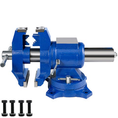Multipurpose Bench Vice 5" 30Kn Heavy Duty with 360° Swivel Base and Head