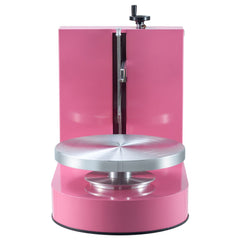 Cake Decorating Machine, Cake Cream Spreading Coating Smearing Machine, Low Noise Cake Frosting Machine, Turntable with Adjustable Scraper, for 4" to 12" Cake, 25-320RPM Rotating Speed, Pink