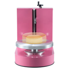 Cake Decorating Machine, Cake Cream Spreading Coating Smearing Machine, Low Noise Cake Frosting Machine, Turntable with Adjustable Scraper, for 4" to 12" Cake, 25-320RPM Rotating Speed, Pink