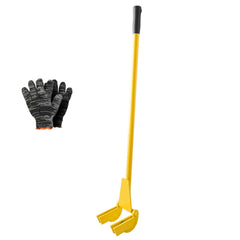 Pallet Buster Tool, 1 m Carbon Steel Handle Wrecking Pry Bar, 907 kg Weight Capacity, Heavy Duty Deck Board Removal Tool, Breaker Bar for Flooring, Framing, Roofing, Trim, Drywall