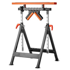 4-in-1 Roller Stand, 220 kg Load Capacity, 838.2-1270 mm Adjustable Height, Folding Heavy Duty with Rack & Multi-directional Roller Head, for Table Saw Outfeed Woodworking Extension Support