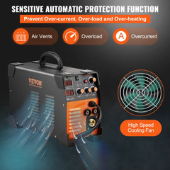 Mig Welder Welding Machine MIG-270 MIG MMA TIG IGBT DC Inverter Welder Digital Display