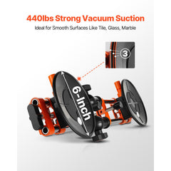 Seamless Seam Setter, 2 Packs Granite Seam Setter with 6 in Vacuum Suction Cups, Seam Joiner for Seam Joining & Leveling, 90°-120° Adjustable, Countertop Installation Tool for Tile Marble Slab